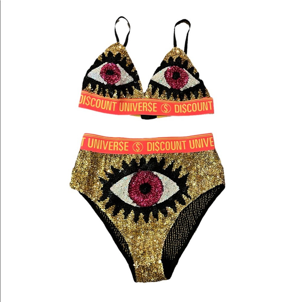 Discount Universe Rave Sequin Set XS